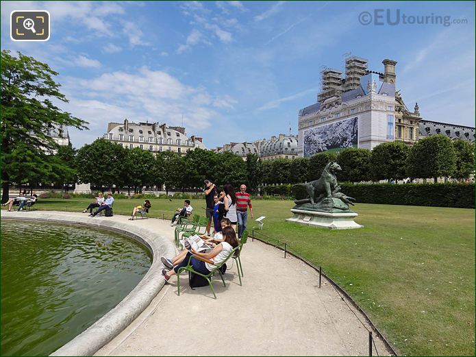 Grand Reserve Nord animal statue, Jardin des Tuileries looking NE