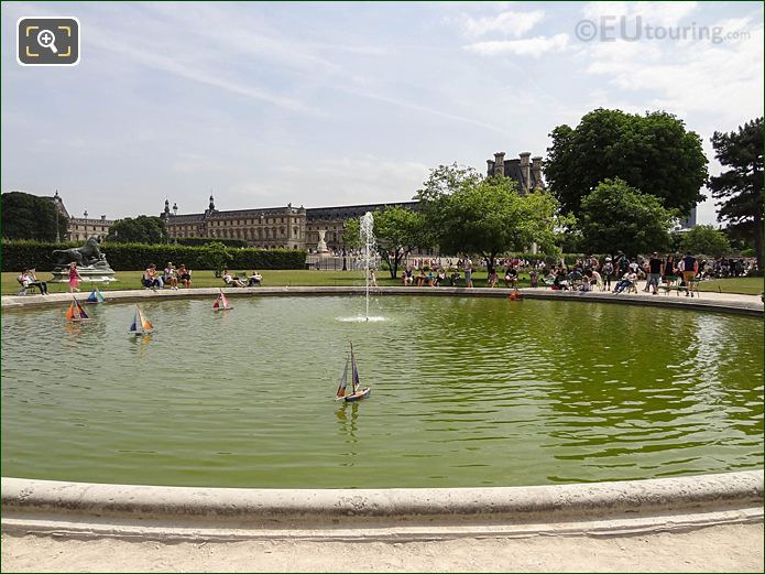 Vivier Nord pond model sailing boats, Jardin des Tuileries