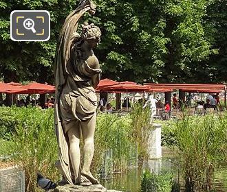 Jardin Tuileries Exedre Sud with statue