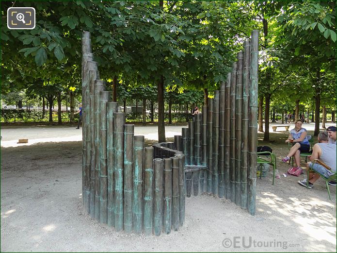 Grand Couvert grove Love Seat, Jardin des Tuileries looking SW