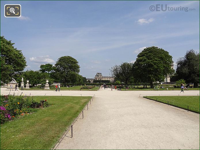 Allee Sous Couvert Sud, Jardin des Tuileries looking SE