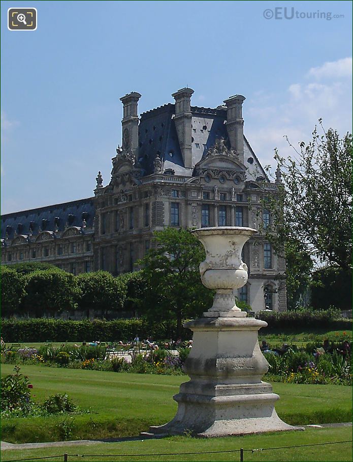 SE view Demi-lune Reserve sud, Jardin des Tuileries