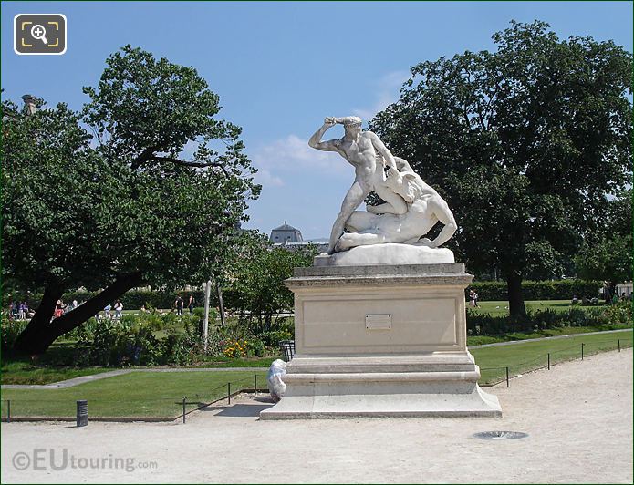 Theseus and the Minotaur statue, Demi-lune Reserve Nord, Jardin des Tuileries