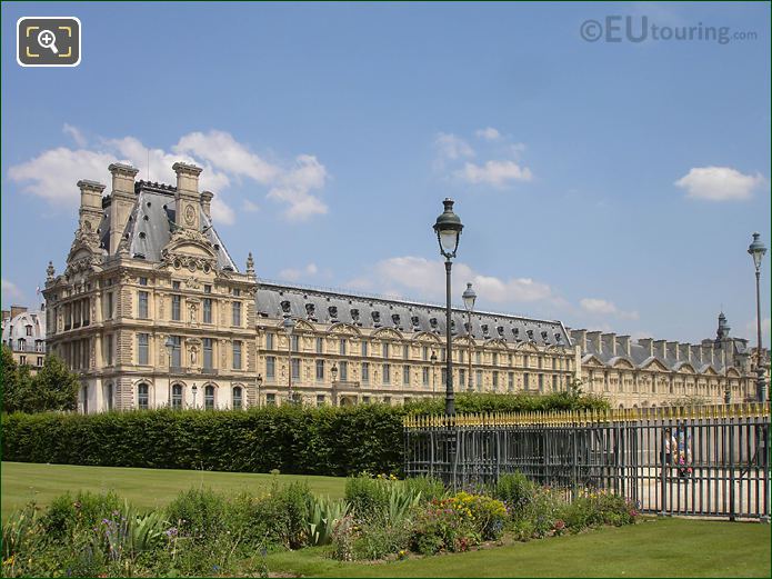 Grille Lemonnier area Jardin des Tuileries looking NE