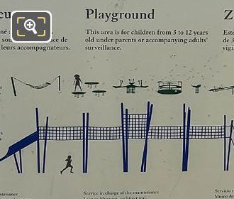 Info board apparatuses in Childrens Playground