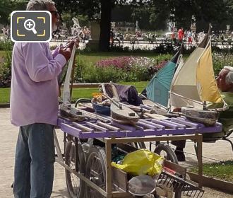 Model sailing boats vendor Jardin des Tuileries