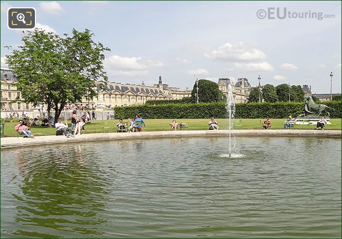 Looking East over Vivier Sud Jardin des Tuileries