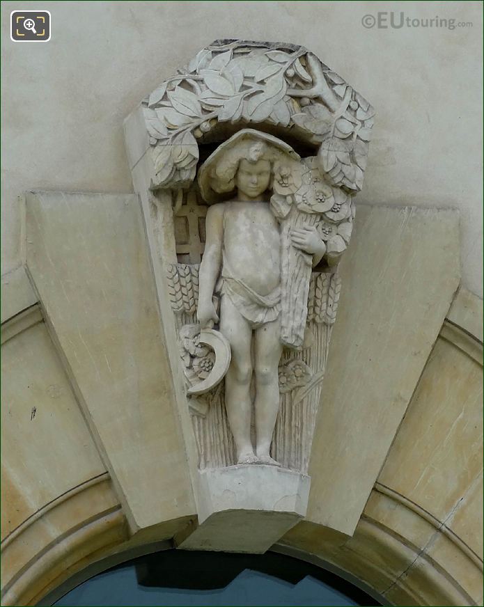 Window sculpture Musee de l'Orangerie North facade