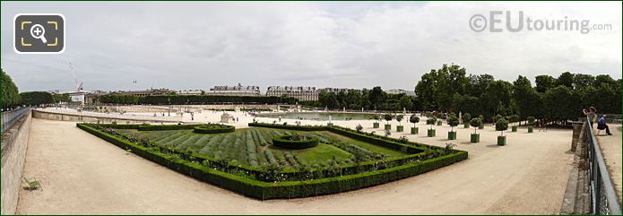 Panoramic from Terrasse de l'Orangerie, Jardin des Tuileries