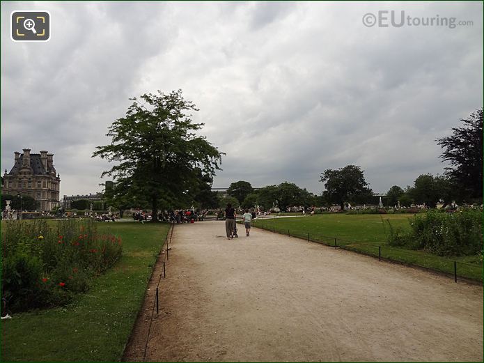 Grand Carre, French formal garden symmetry in Jardin des Tuileries