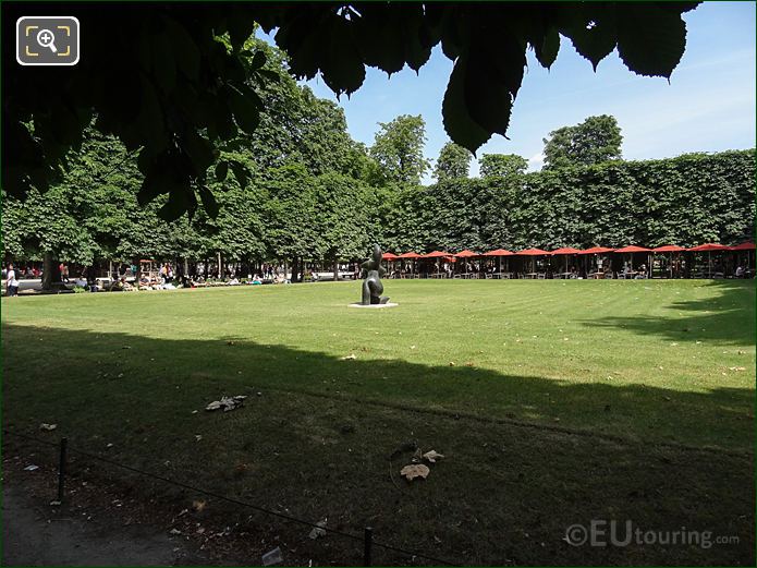 Salle Verte Sud-Ouest bosquet, Jardin des Tuileries, looking East