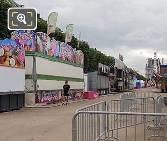 Esplanade des Feuillants with Tuileries Summer Fairground