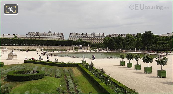 Western water feature Octagonal Basin Jardin des Tuileries