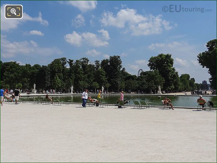 Octagonal water feature Jardin des Tuileries