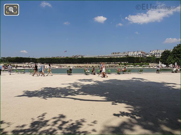 Bassin Octogonal Jardin des Tuileries looking North