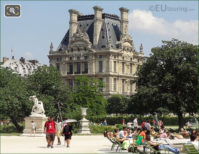 Grand Carre area Jardin des Tuileries looking NE