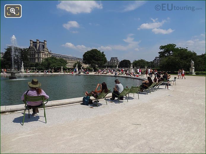 South of Grand Bassin Rond in Jardin des Tuileries