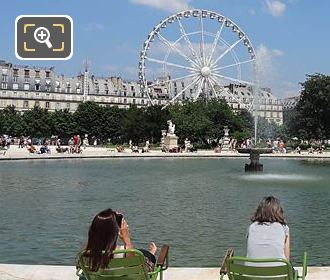 NE View over Grand Bassin Rond Jardin des Tuileries