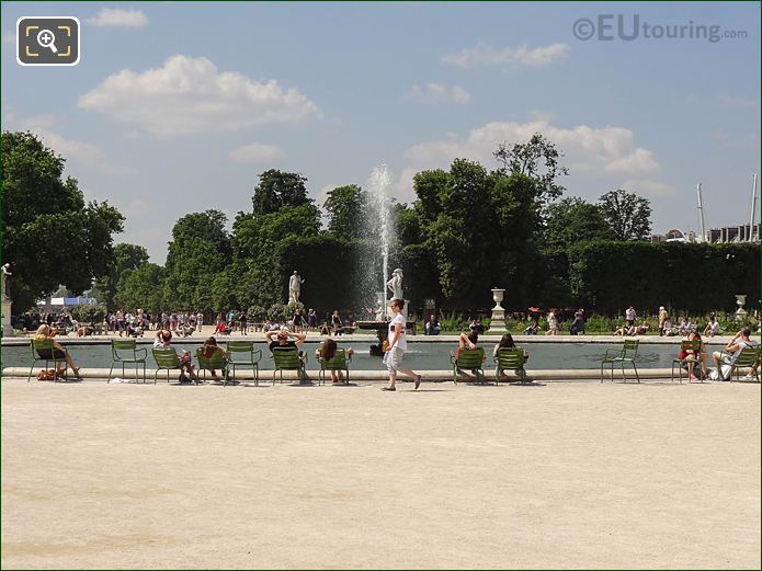 NW view over Grand Bassin Rond Jardin des Tuileries