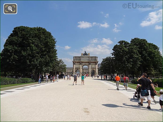 Allee Centrale, Jardin des Tuileries looking SE