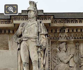 LHS soldier Arc de Triomphe du Carrousel West facade