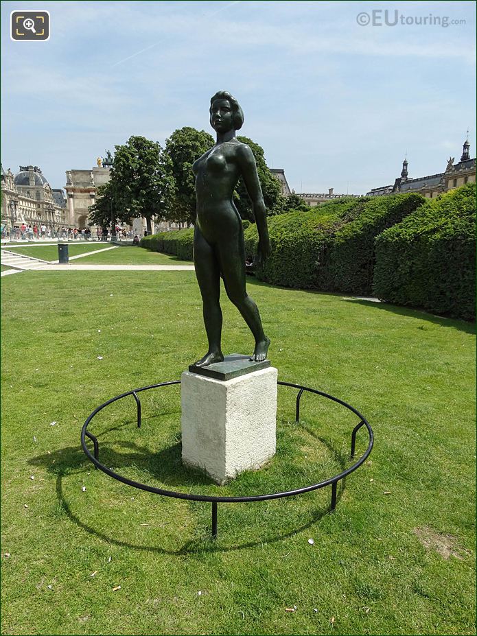 Ile de France statue, Jardin du Carrousel, Tuileries Gardens looking SE