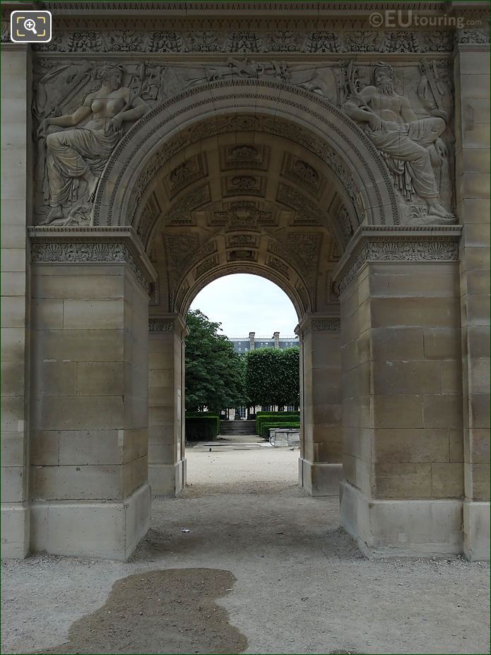 North side archways Arc de Triomphe du Carrousel