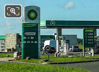 BP petrol station in France