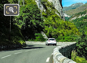 French road through the Pyrenees