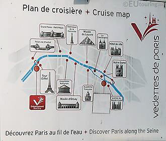 Vedettes de Paris route map