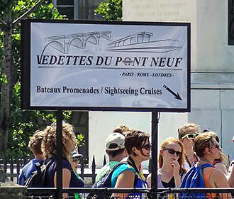 Vedettes Pont-Neuf sign