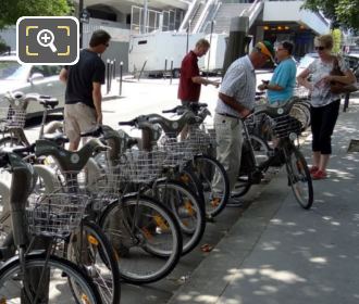 Velib automated bike station