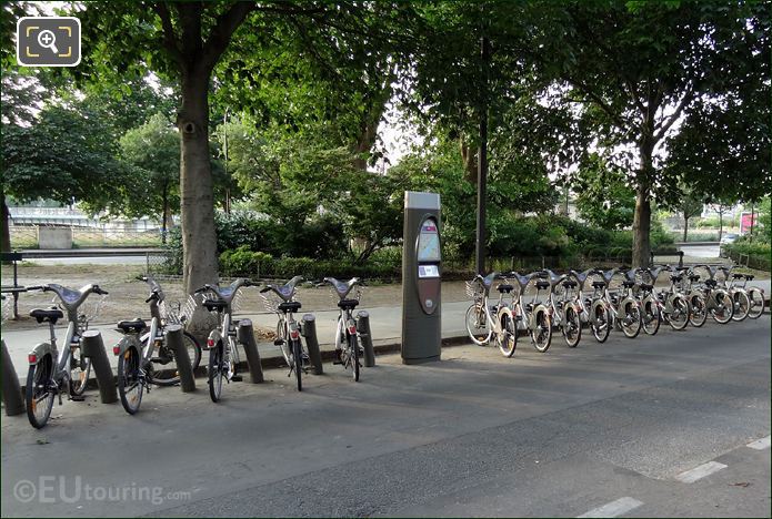 Velib bike station