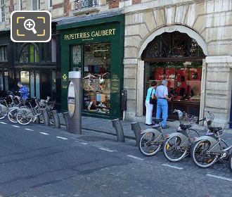 Velib bike station Ile de la Cite