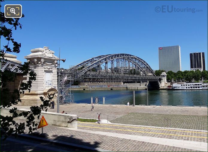 Viaduc d'Austerlitz south side from Quai d'Austerlitz