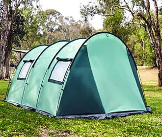 Hoop tent